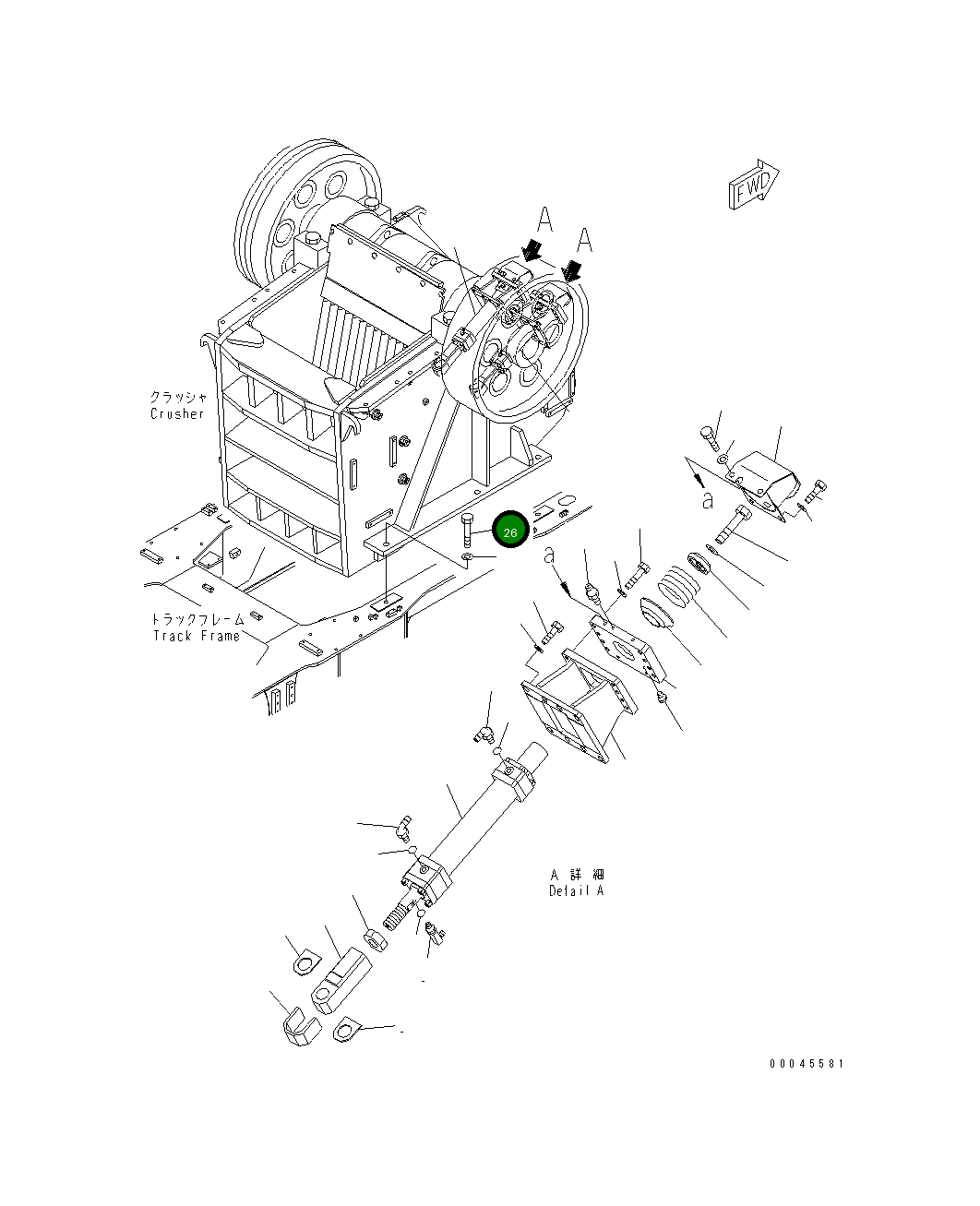 Болт 01011-83625 Komatsu