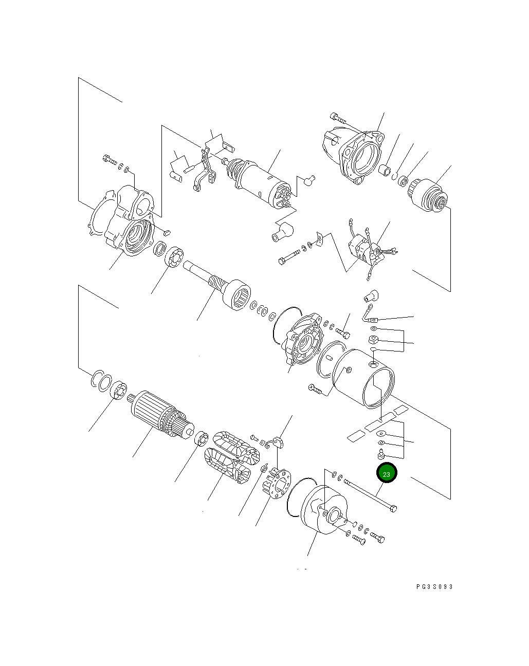 Болт KD0-23901-0170  Komatsu