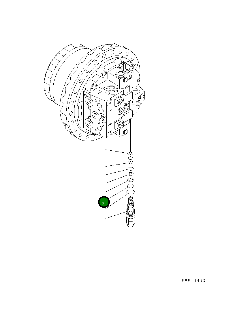 Кольцо уплотнительное (O-Ring) 702-75-11560 Komatsu