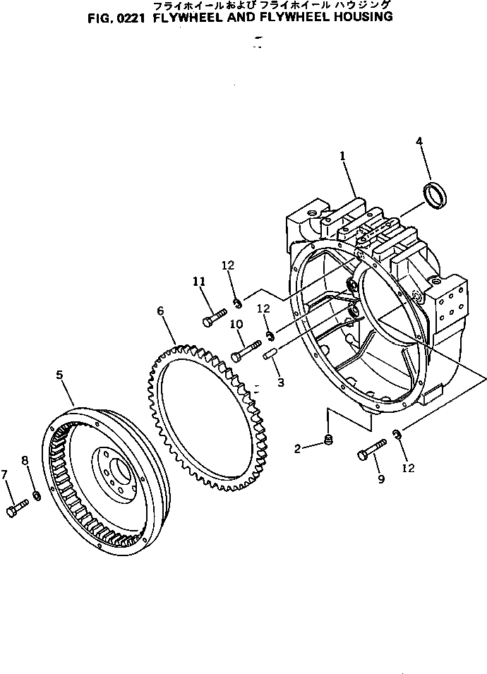 Болт 6631-21-4350  Komatsu