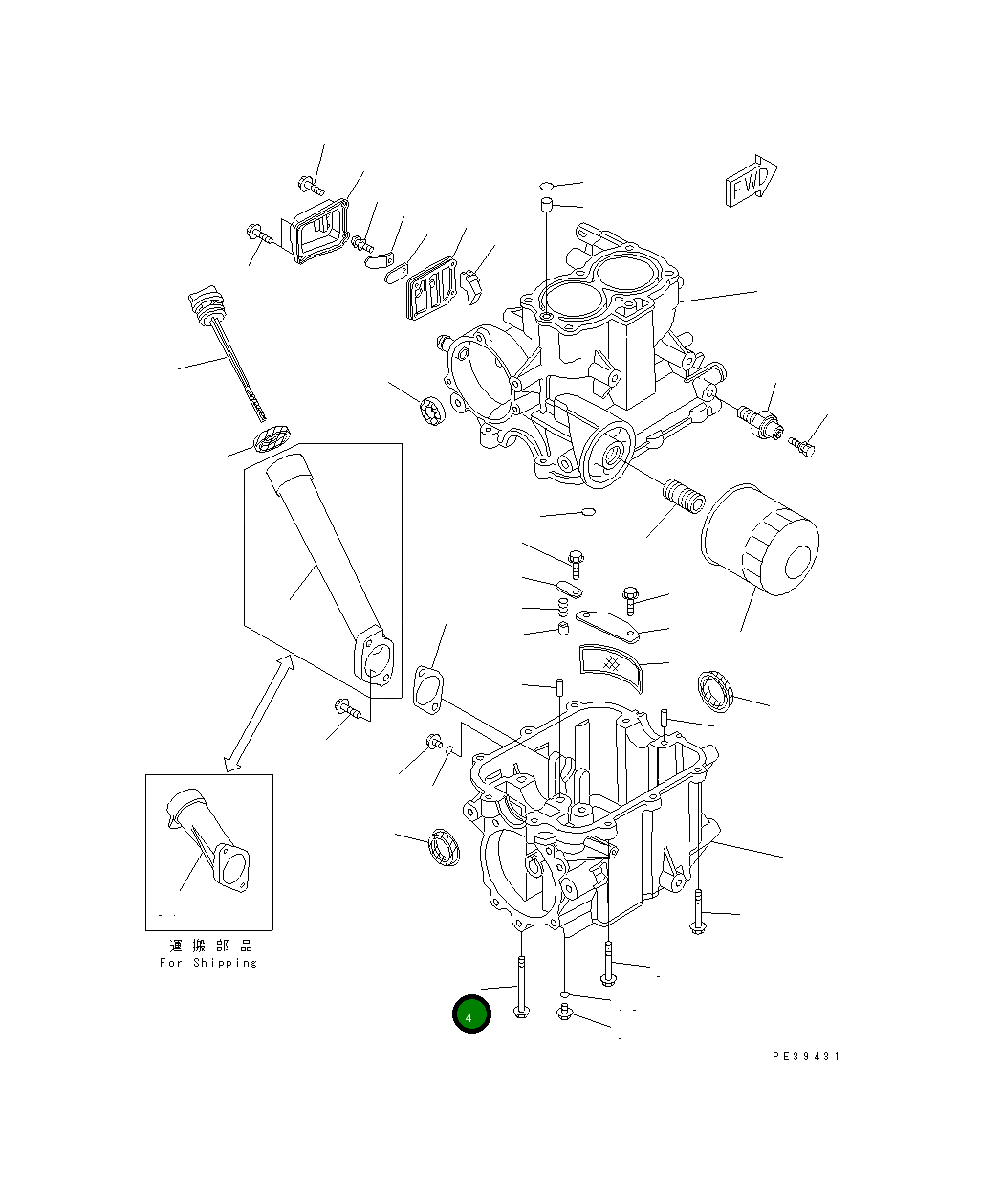 Болт HD957000805500 Komatsu