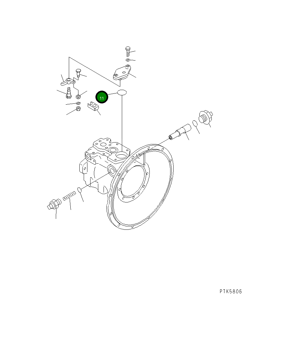 Кольцо уплотнительное (O-Ring) 07000-03045 Komatsu