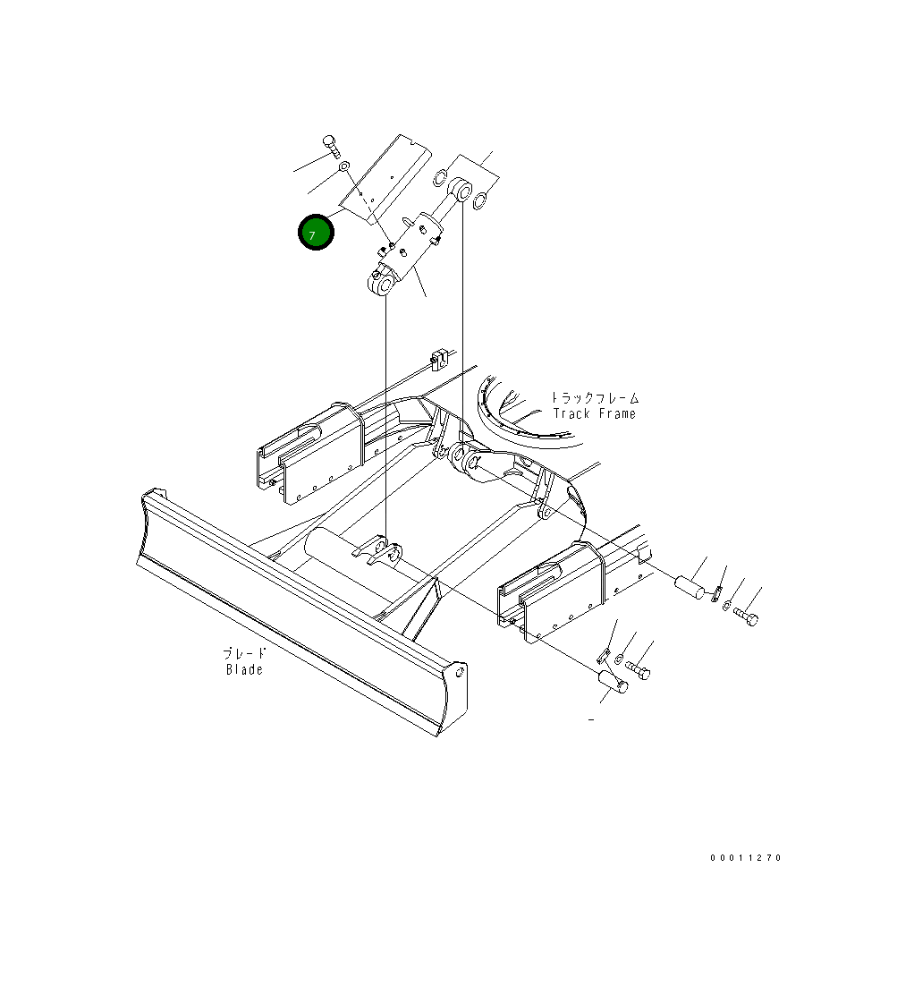 Крышка 22M-71-23110 Komatsu