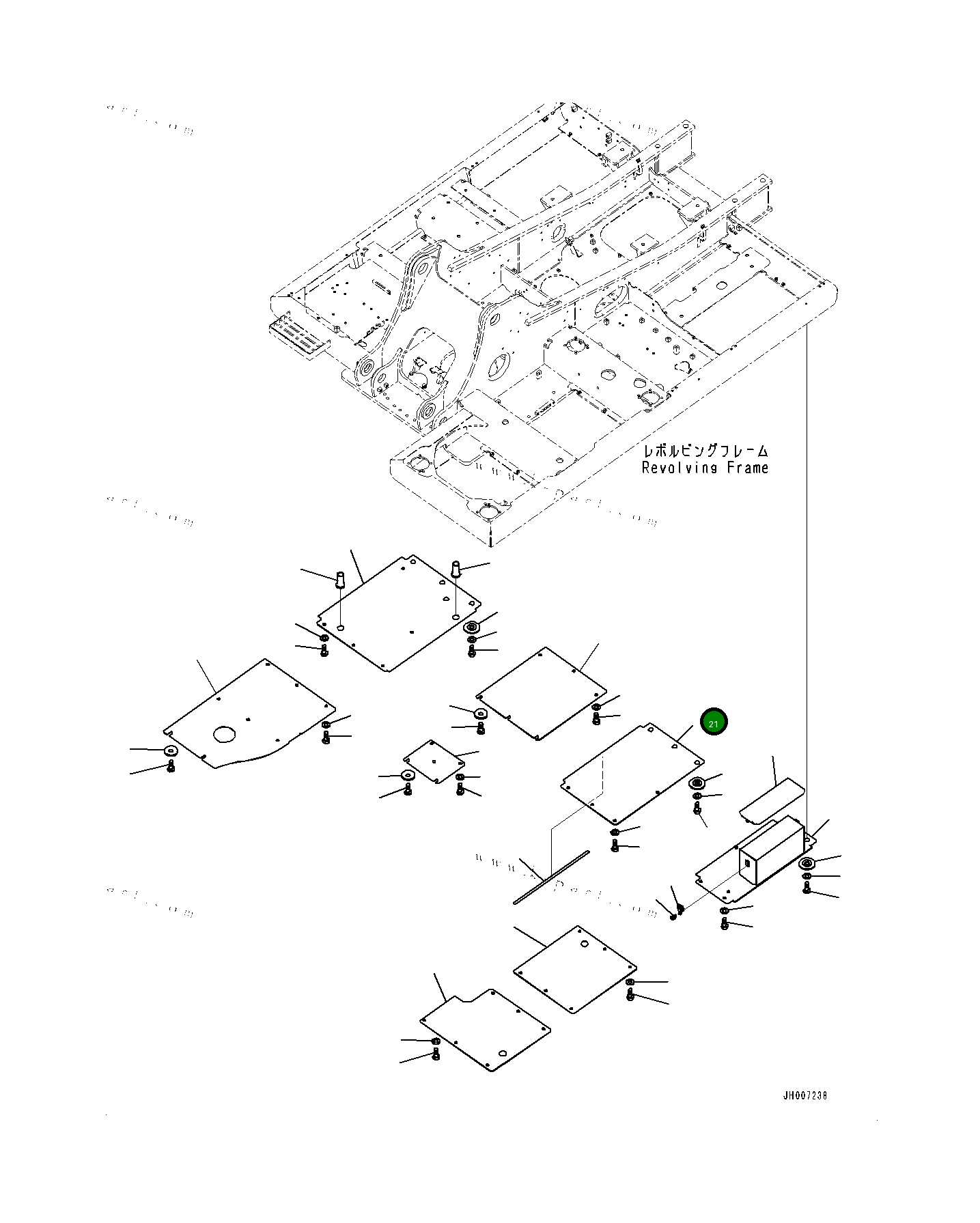Крышка 20Y5471831 Komatsu