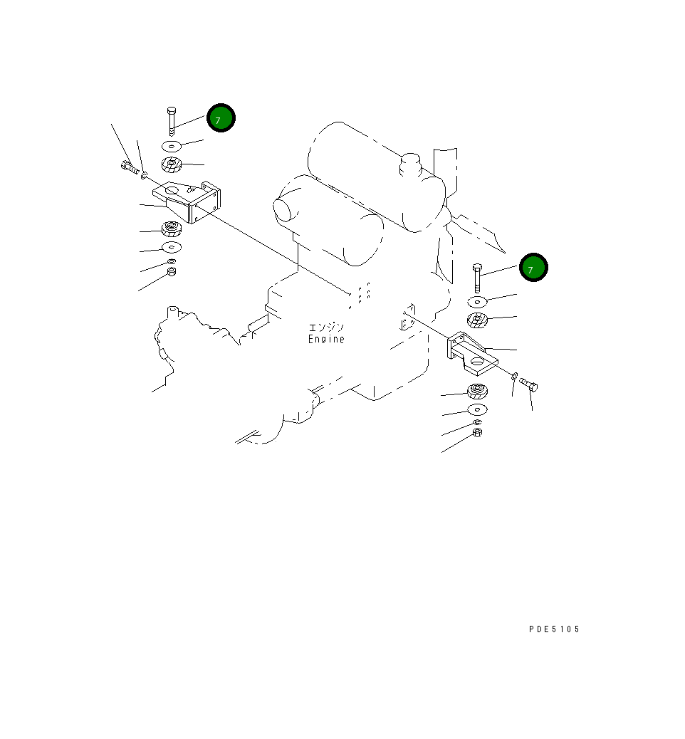 Болт 01011-32440 Komatsu