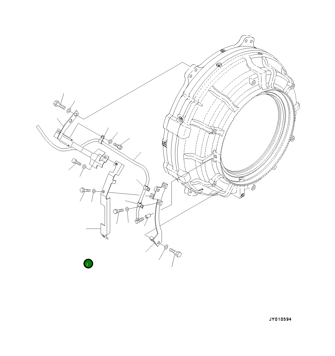 Крышка 561-88-71321  Komatsu