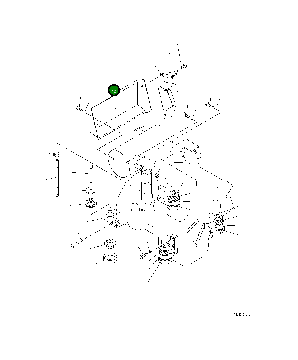 Крышка 21W-01-31380 Komatsu