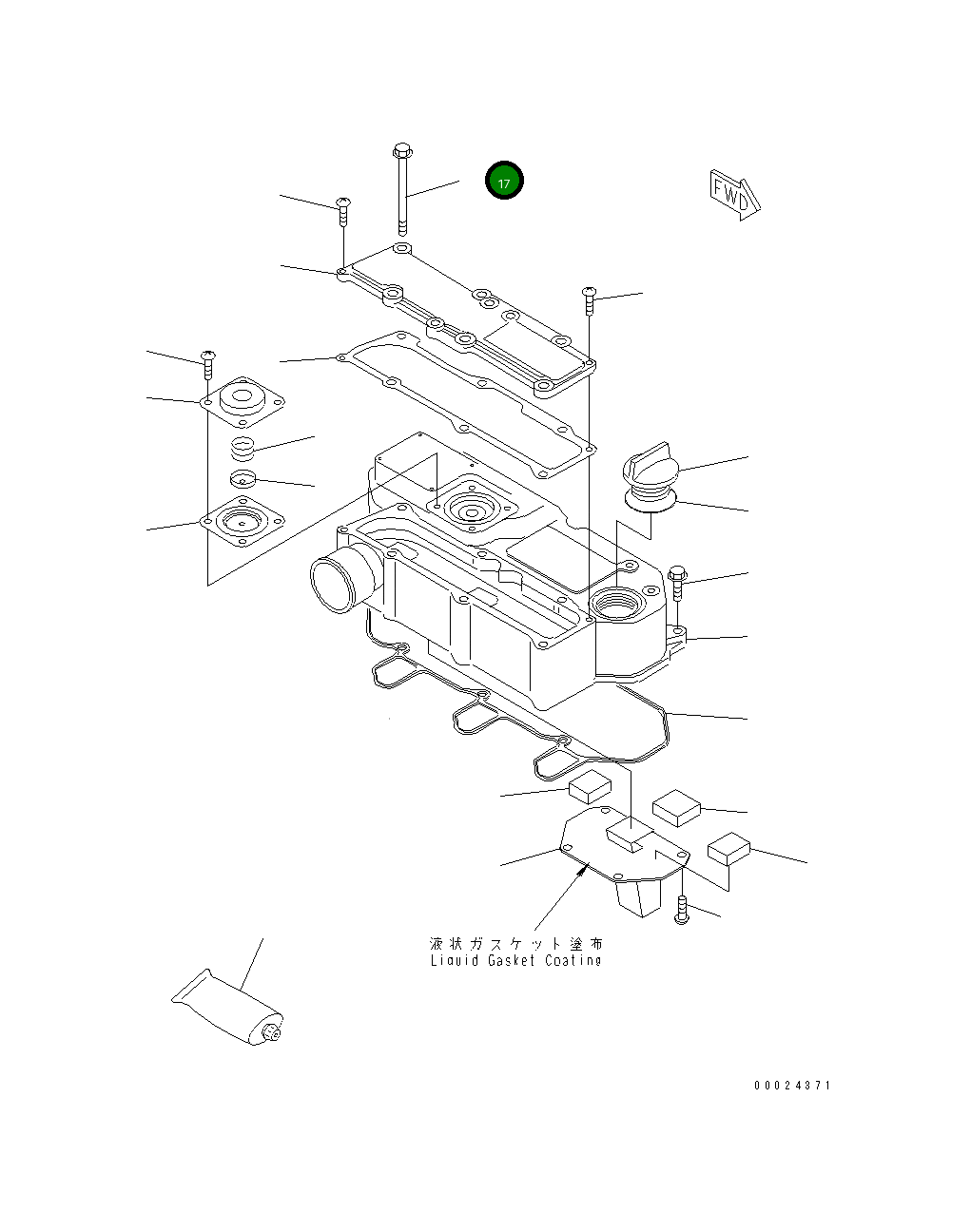 Болт 461-035 Komatsu