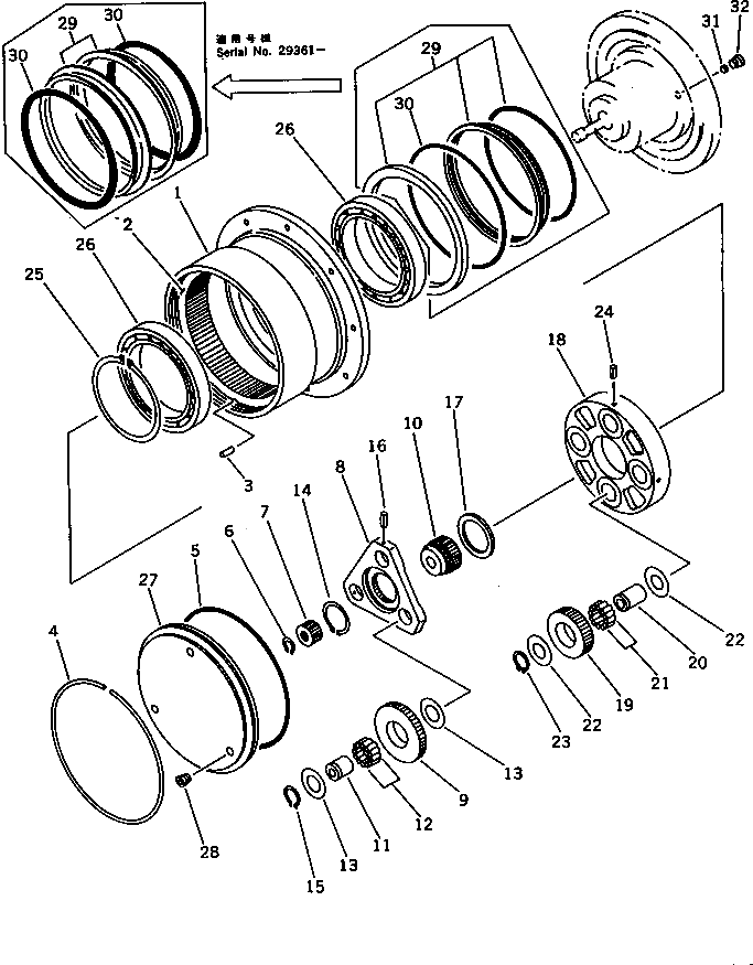 Кольцо уплотнительное (O-Ring) FUROA-169  Komatsu