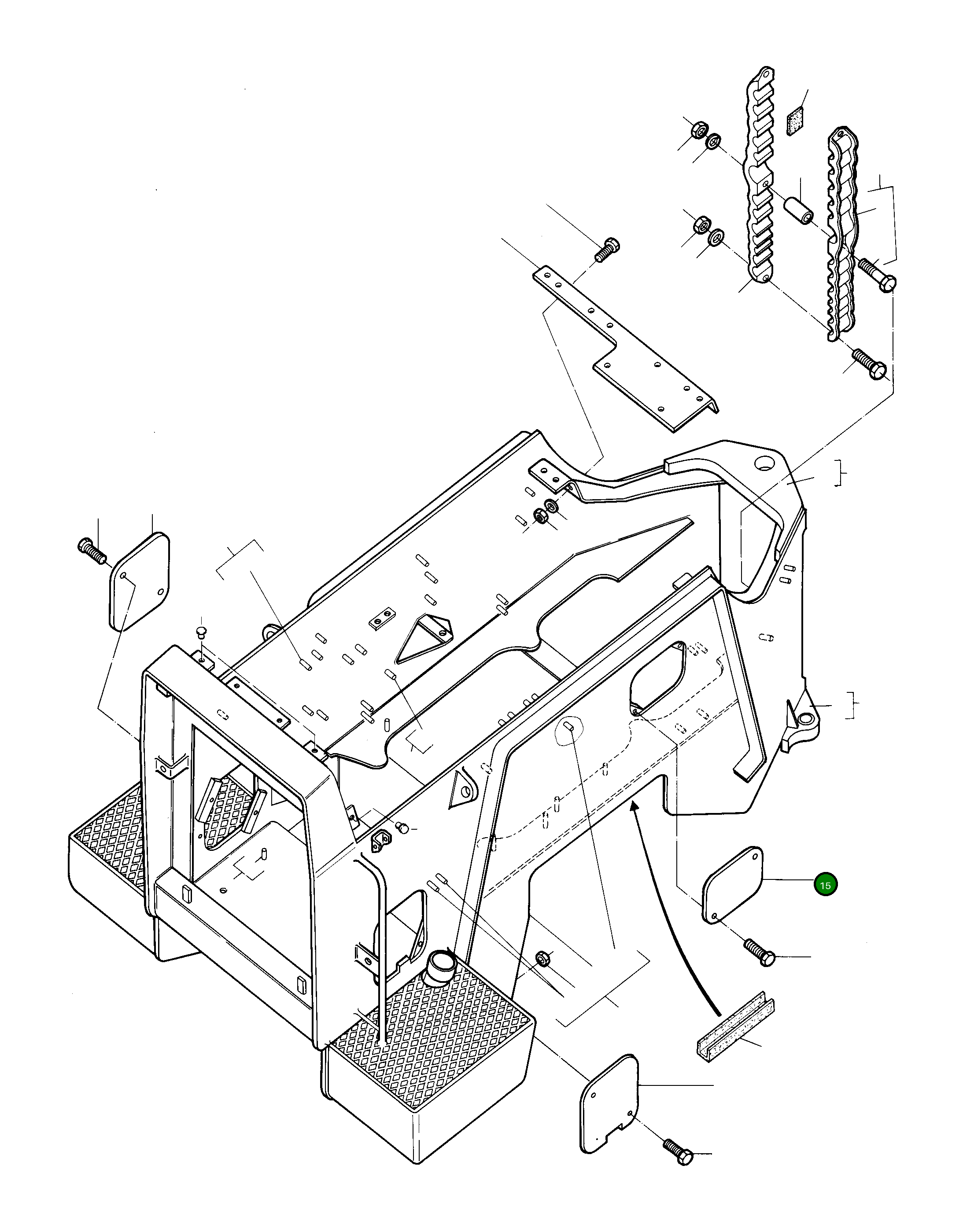 Крышка 3080344M1 Komatsu