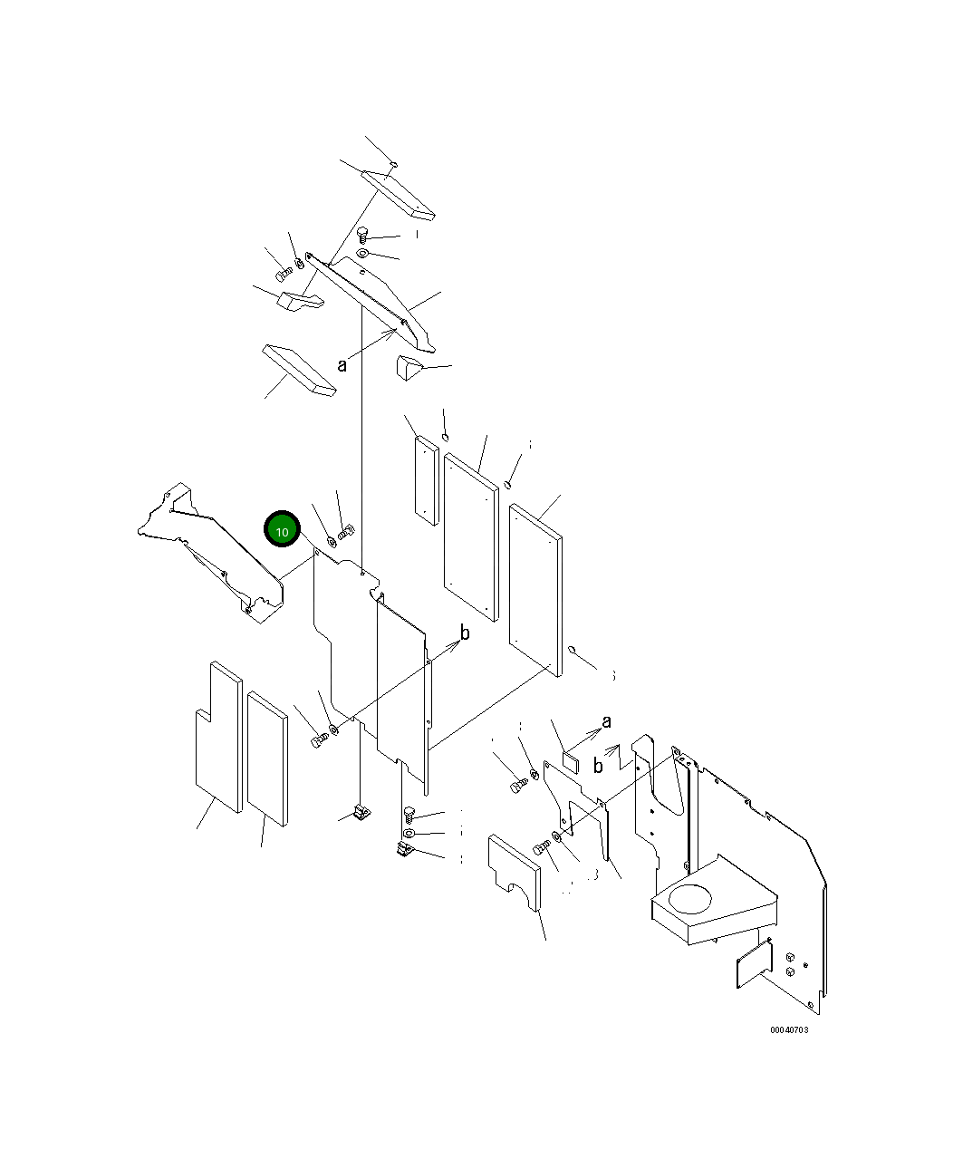 Крышка 20Y-54-72331 Komatsu