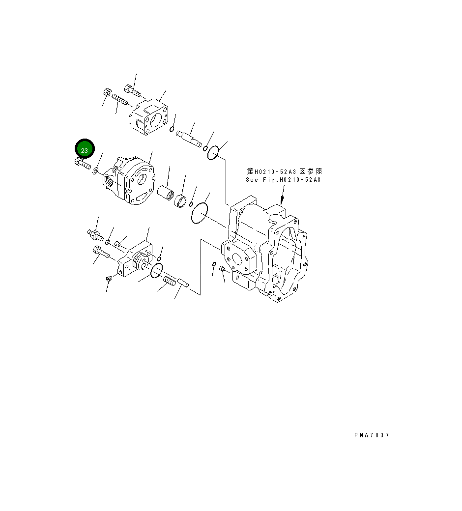 Болт FUTB-8-20 Komatsu