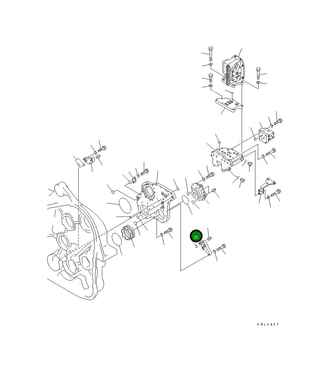 Крышка 176-76-62240  Komatsu