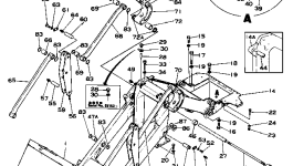 Правое коромысло в сборе 135-70-00061 Komatsu