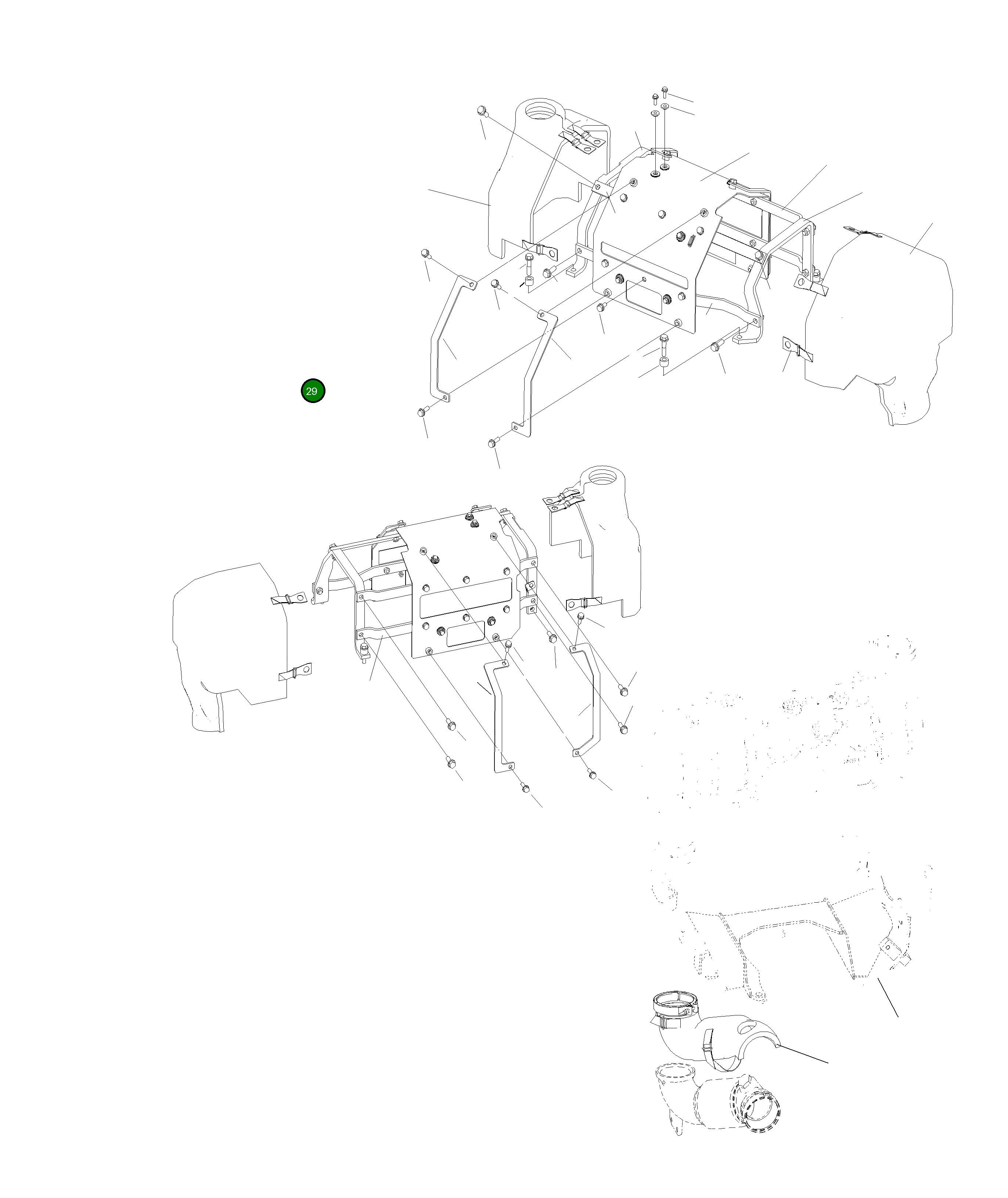 Крышка 206-01-A2650 Komatsu
