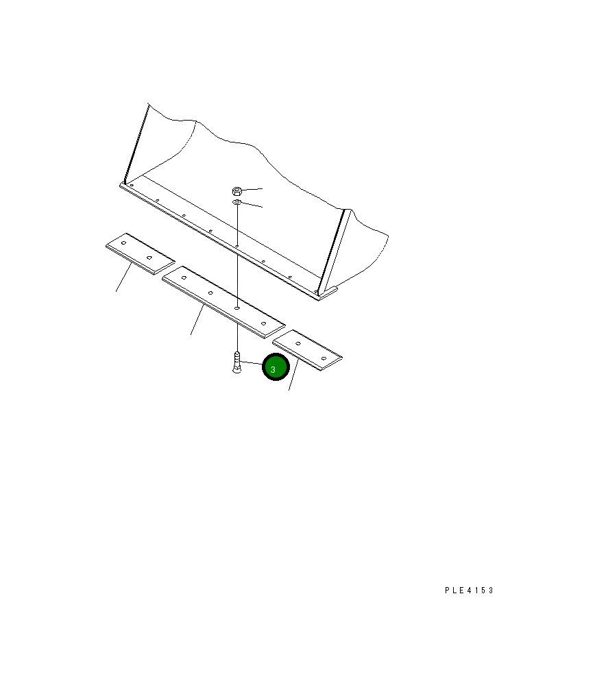 Болт 415-N10-2150 Komatsu