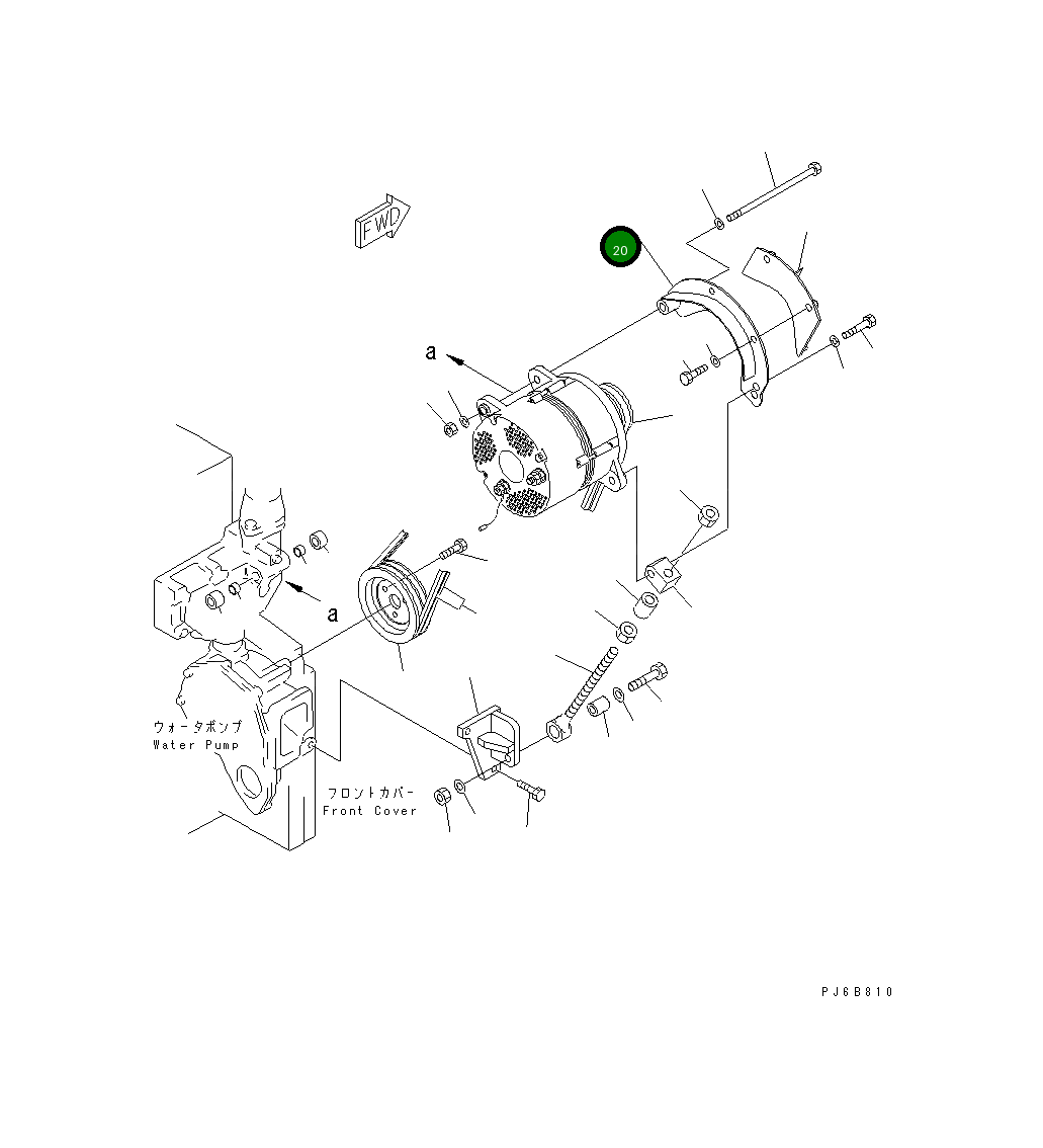 Крышка 6218-81-6450 Komatsu