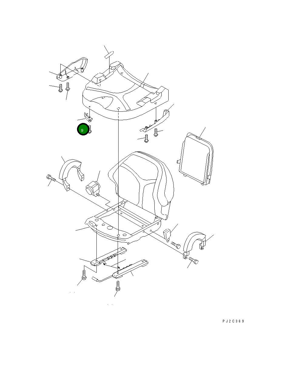 Крышка 3EB-50-39190 Komatsu