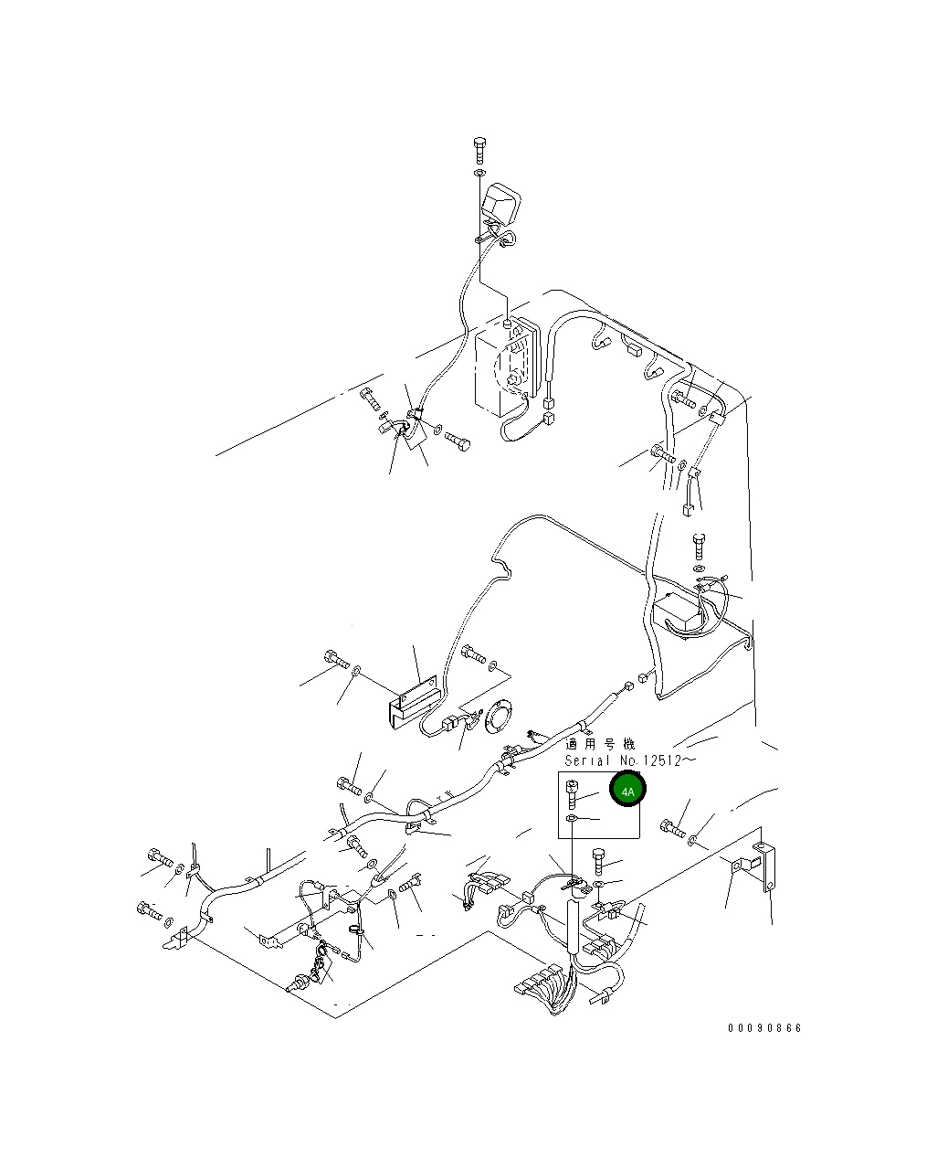 Болт 01252-70412  Komatsu
