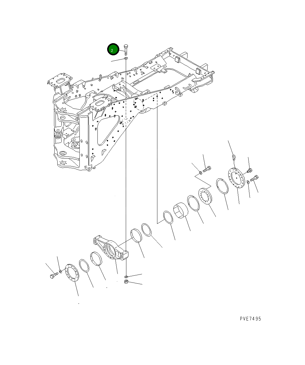 Болт 427-46-12130 Komatsu