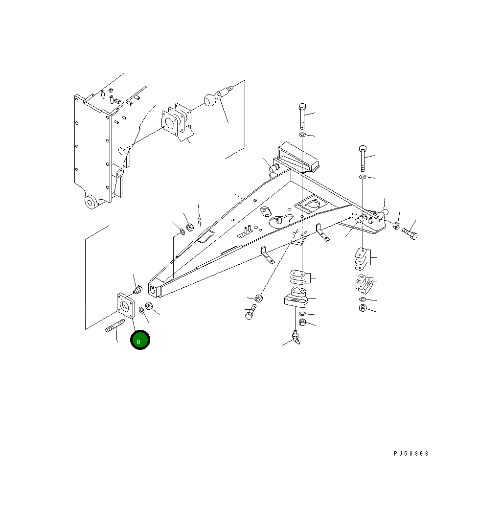 Крышка 23E-70-11130 Komatsu