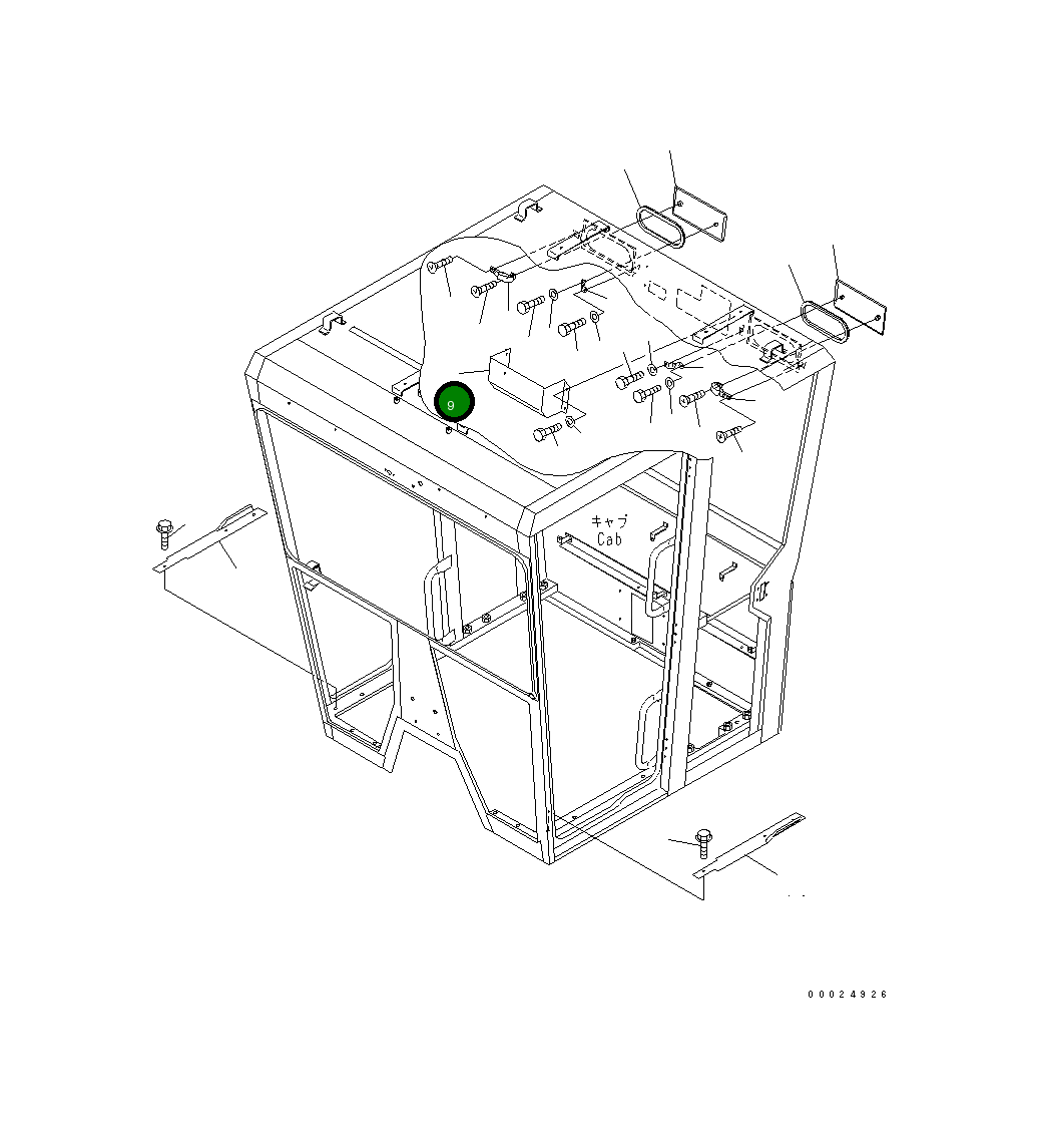 Крышка 23C-951-5770 Komatsu