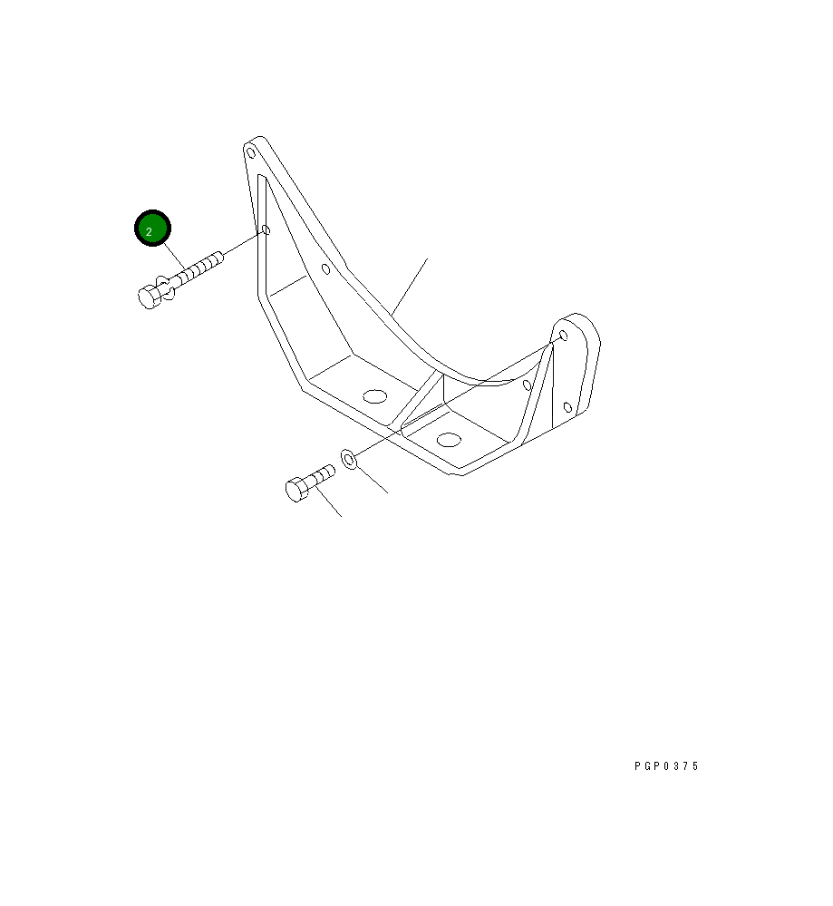 Болт CU3892105 Komatsu