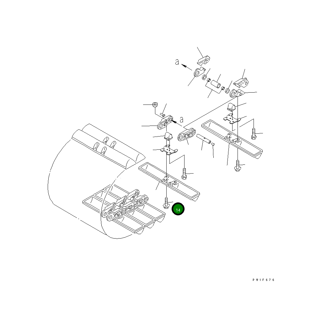 Болт 154-820-2160 Komatsu
