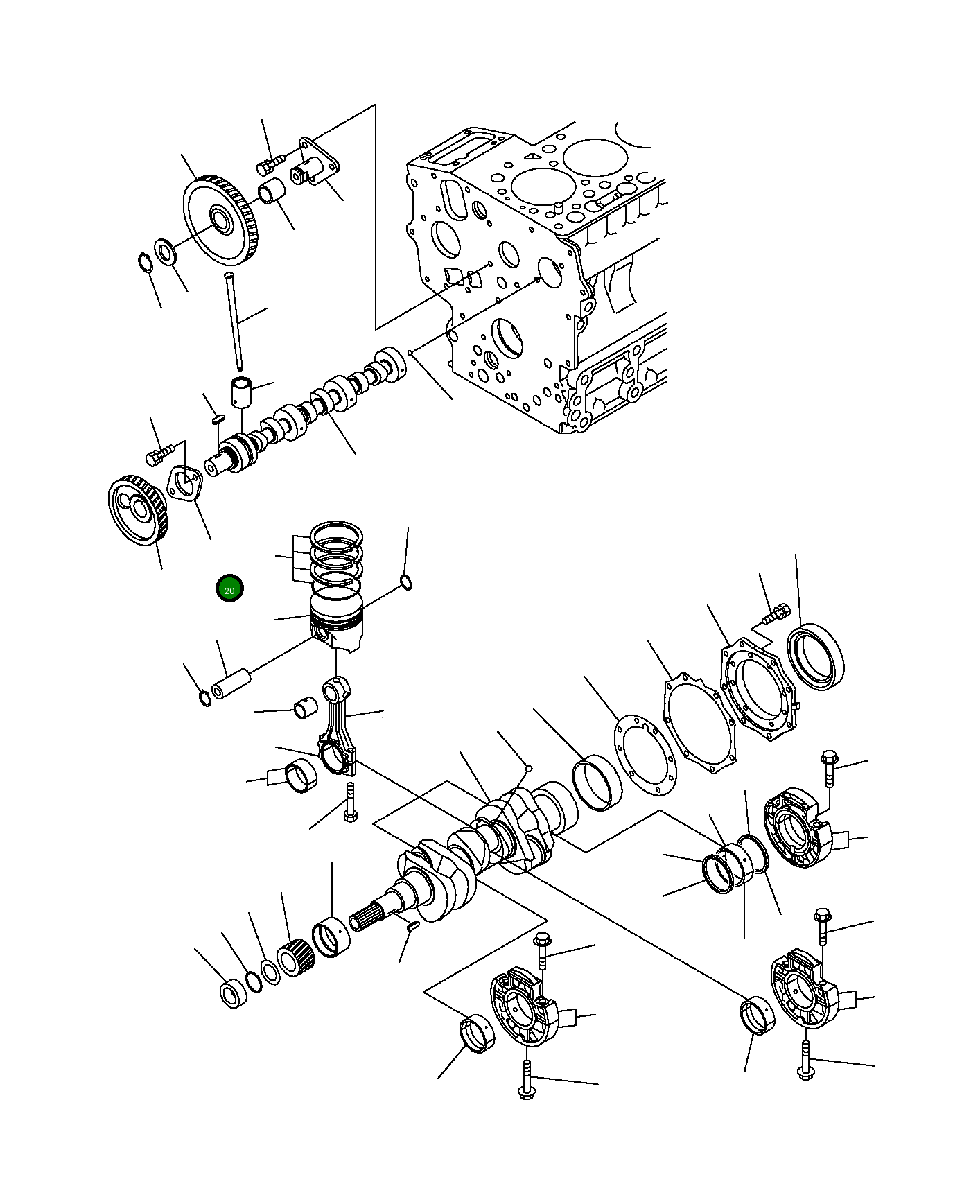 Болт KT01023-50613  Komatsu