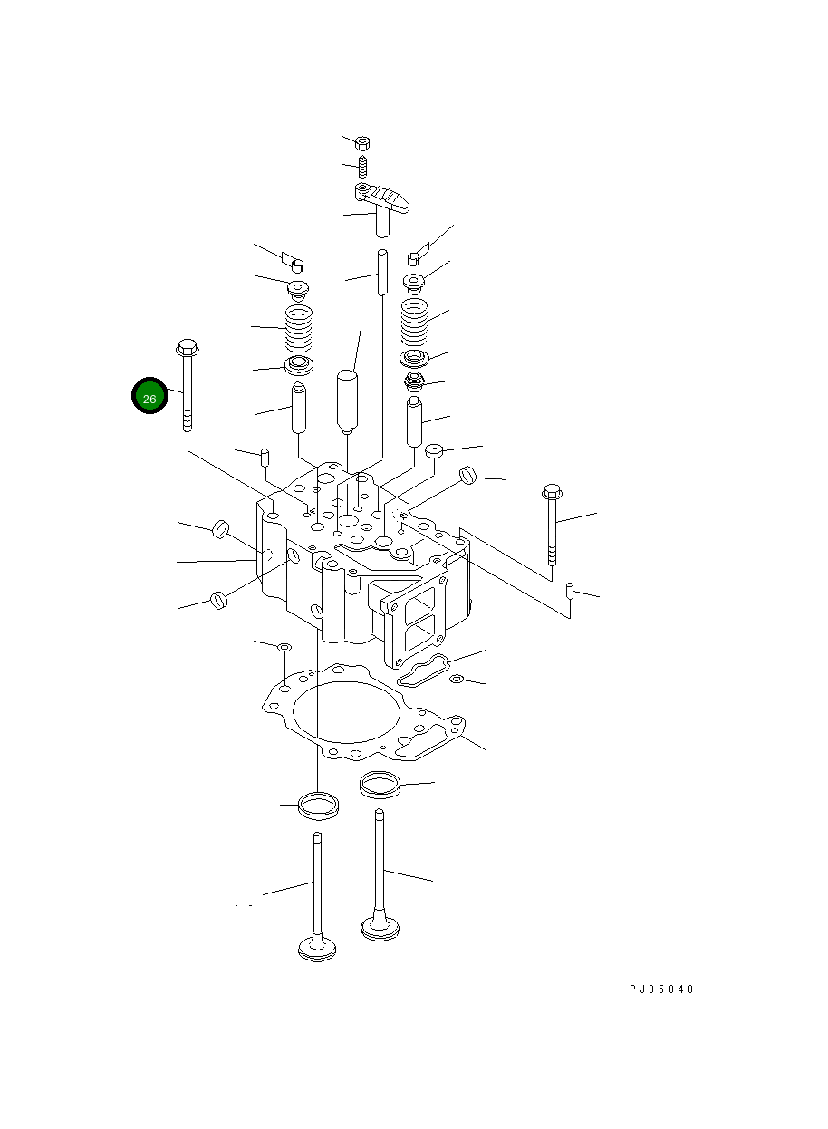 Болт 6150-11-1610 Komatsu