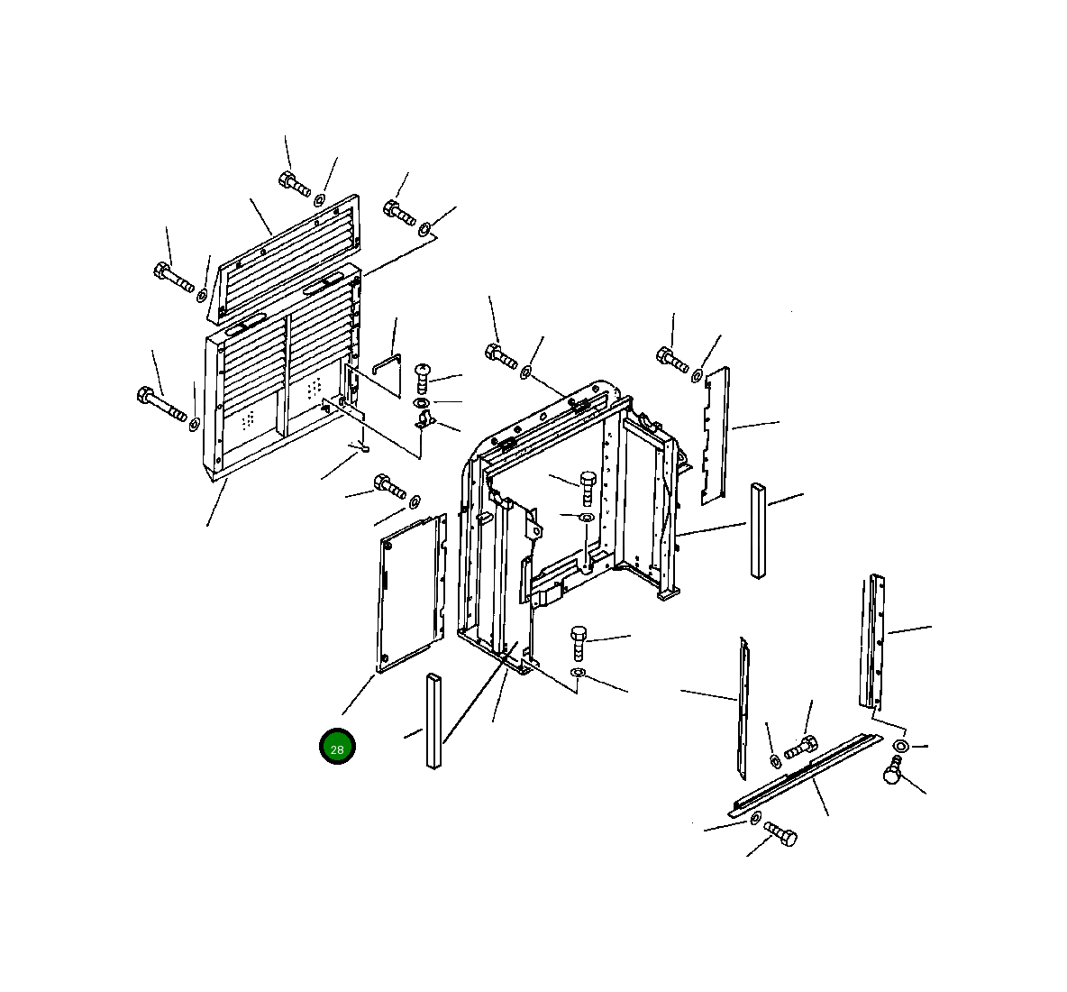 Крышка 209-54-53820  Komatsu
