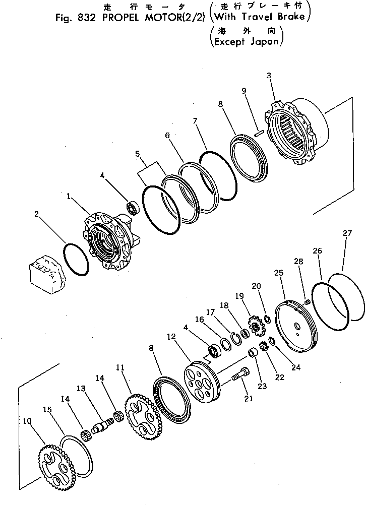 Кольцо уплотнительное (O-Ring) TZR0WG26-13120  Komatsu