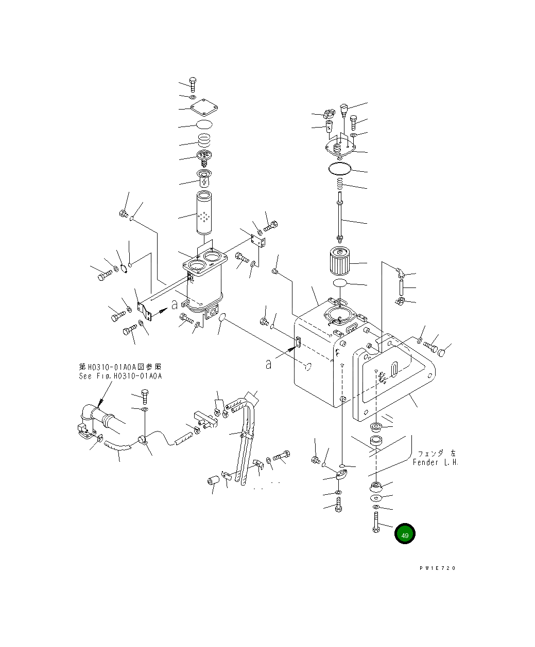 Болт 01011-82720 Komatsu