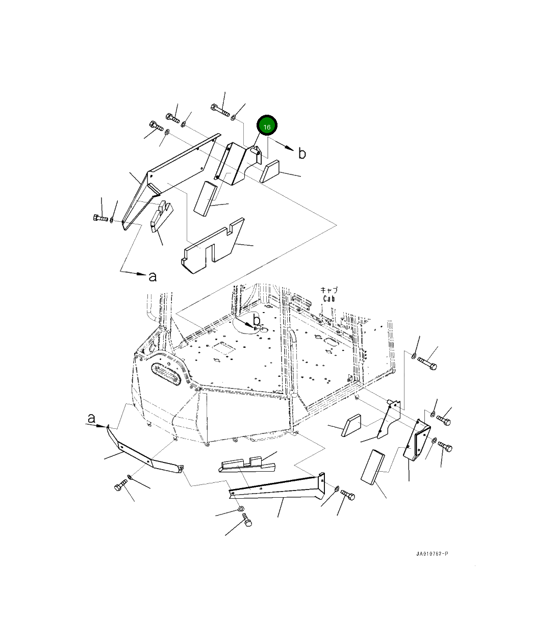 Крышка 419-54-54350 Komatsu