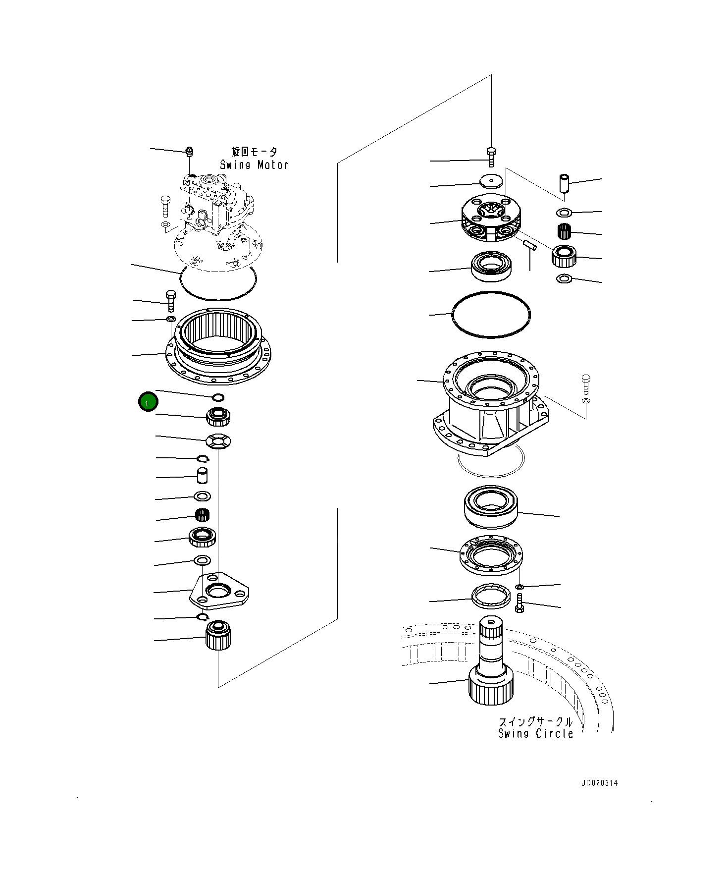 Кольцо 22U2621280 Komatsu
