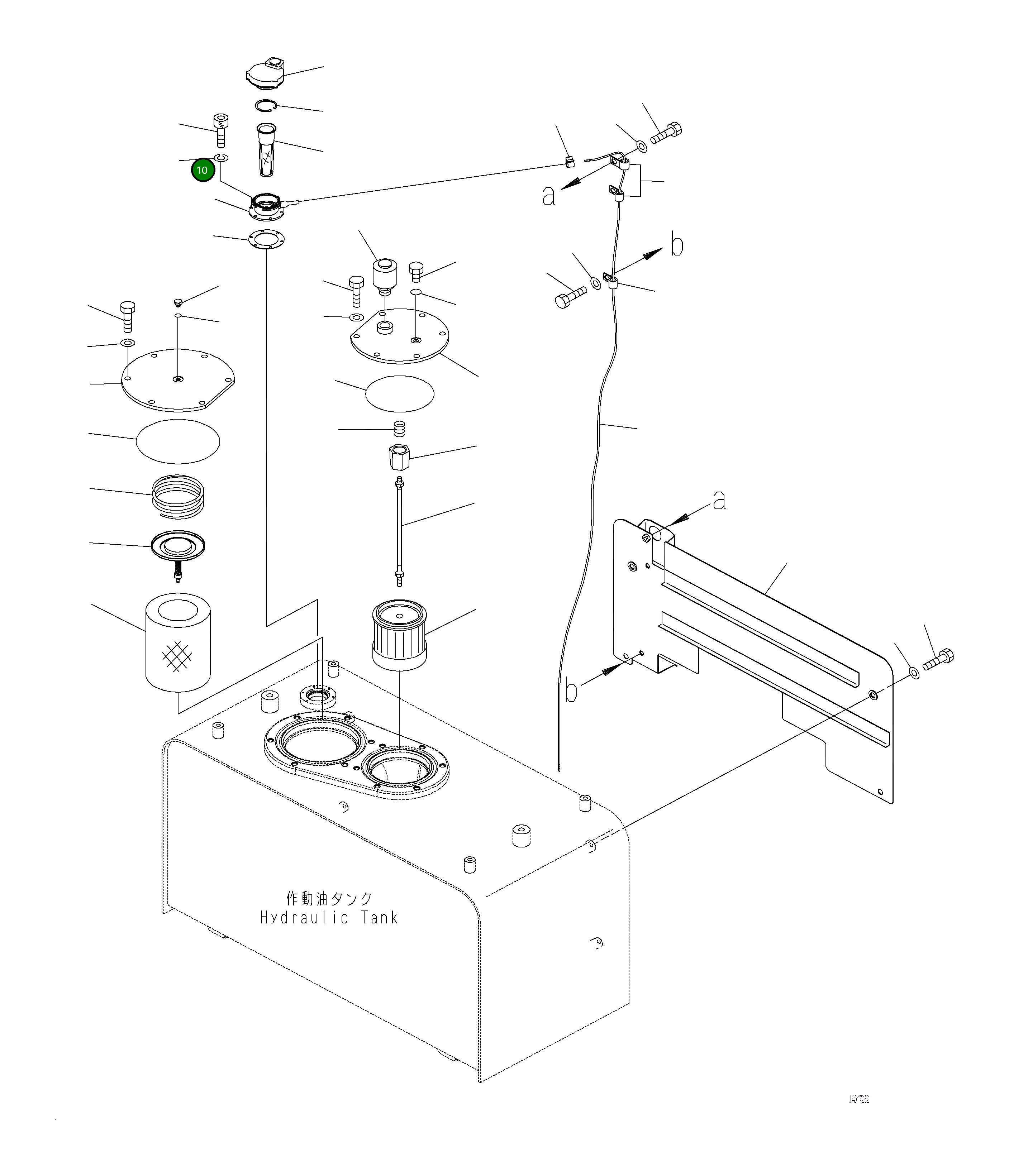 Крышка 421-60-55210 Komatsu