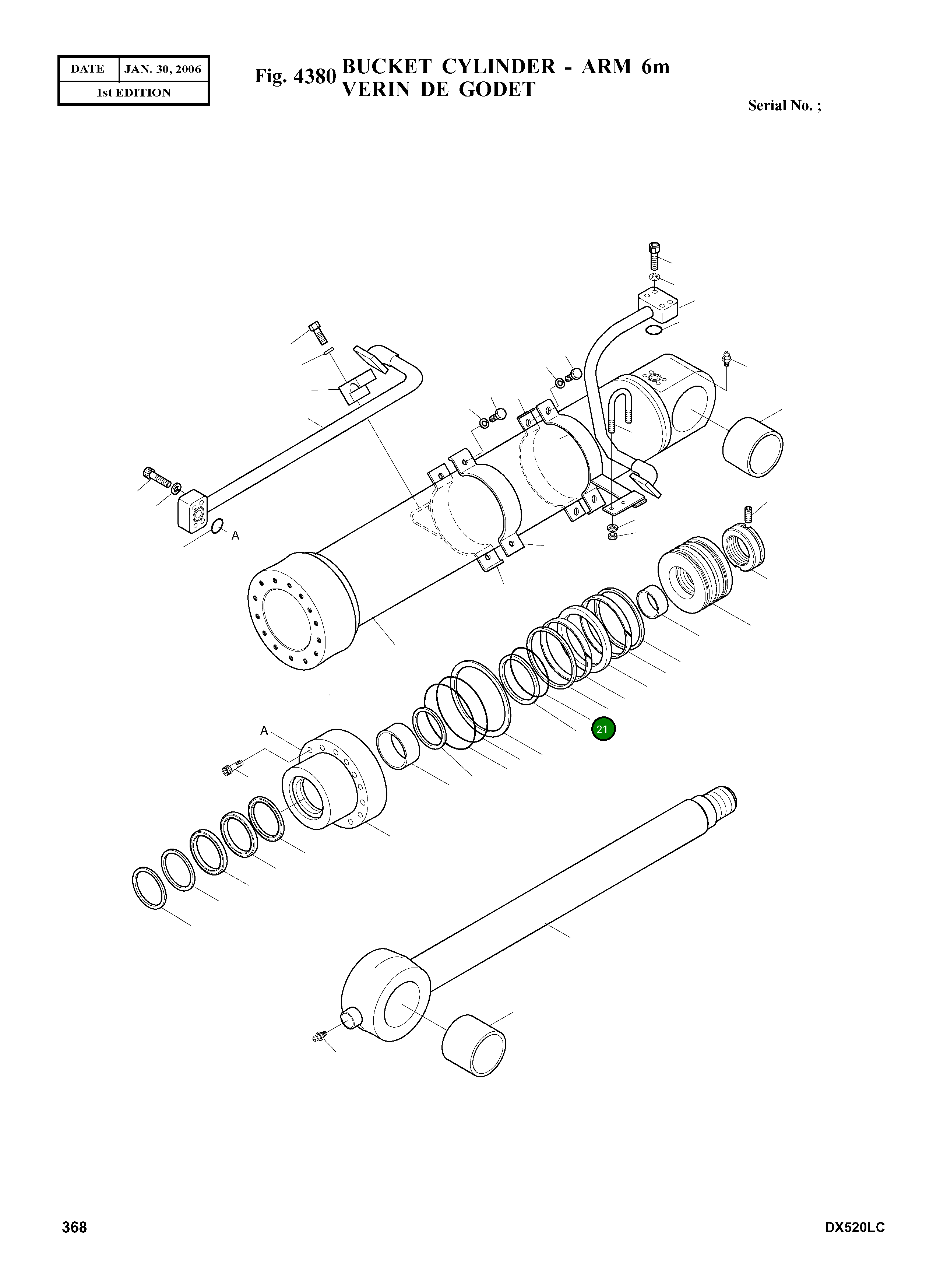 Кольцо уплотнительное (O-Ring) S8010701 Komatsu