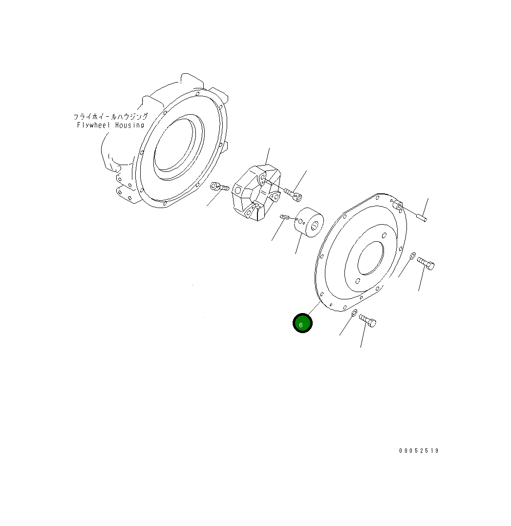 Крышка 20U-01-41350 Komatsu