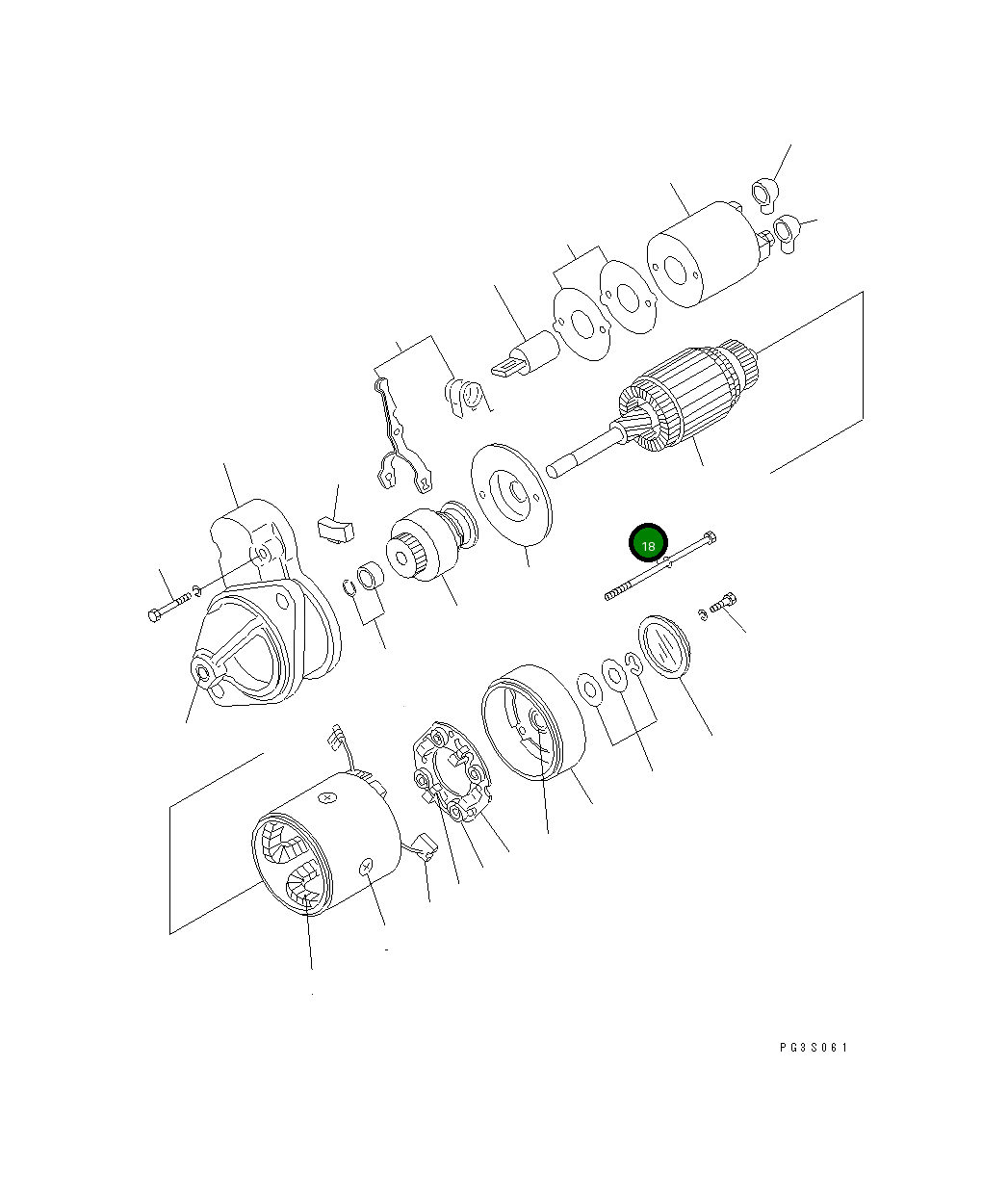 Болт YMX21146815 Komatsu
