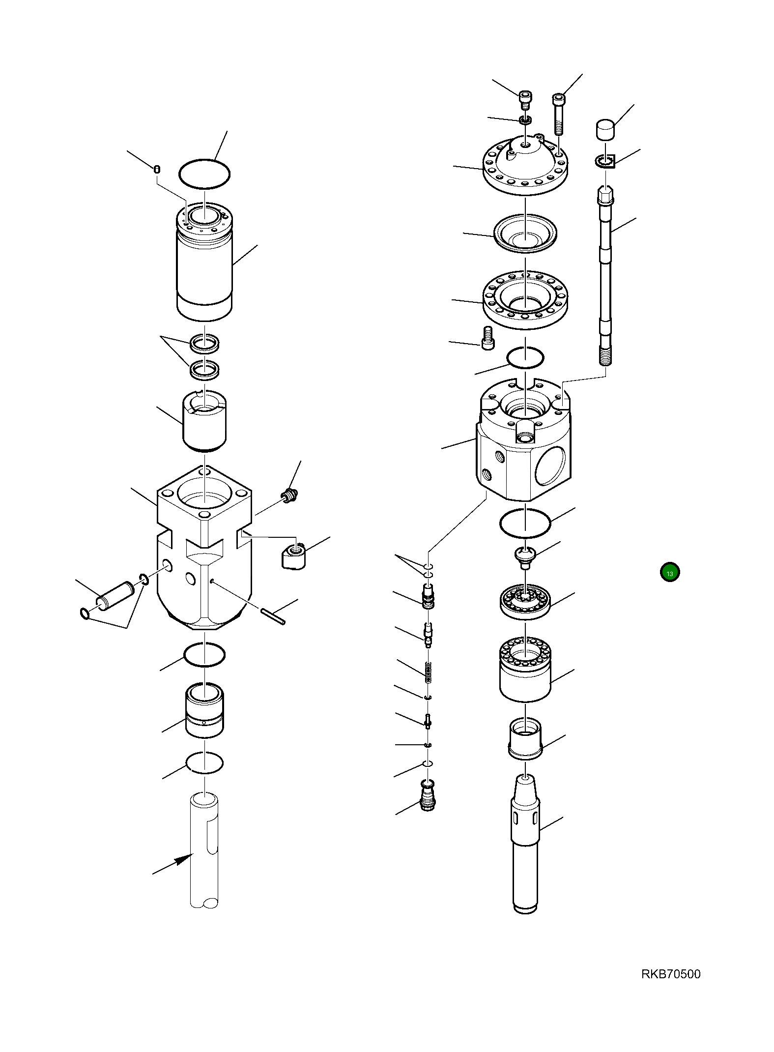 Кольцо уплотнительное (O-Ring) 22E-970-1310 Komatsu