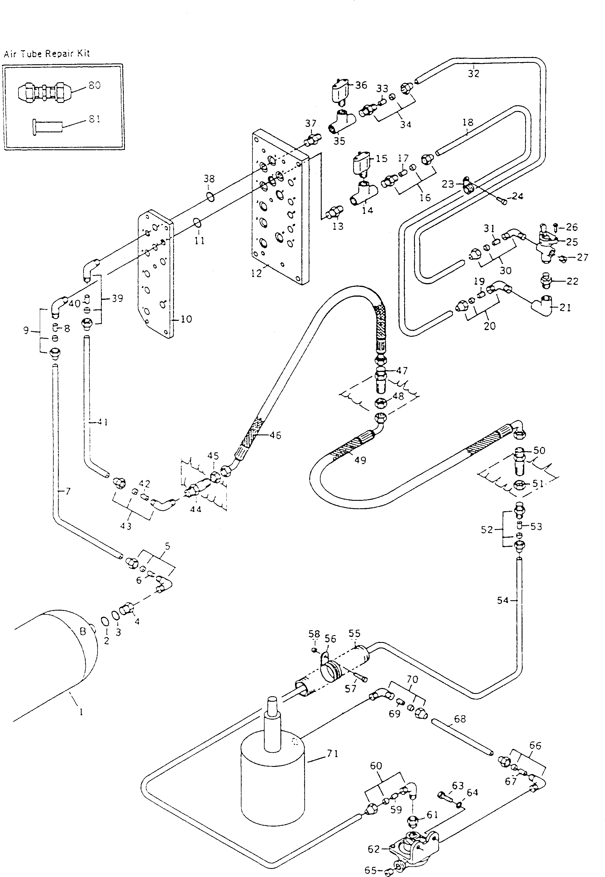 Болт BW057722 Komatsu