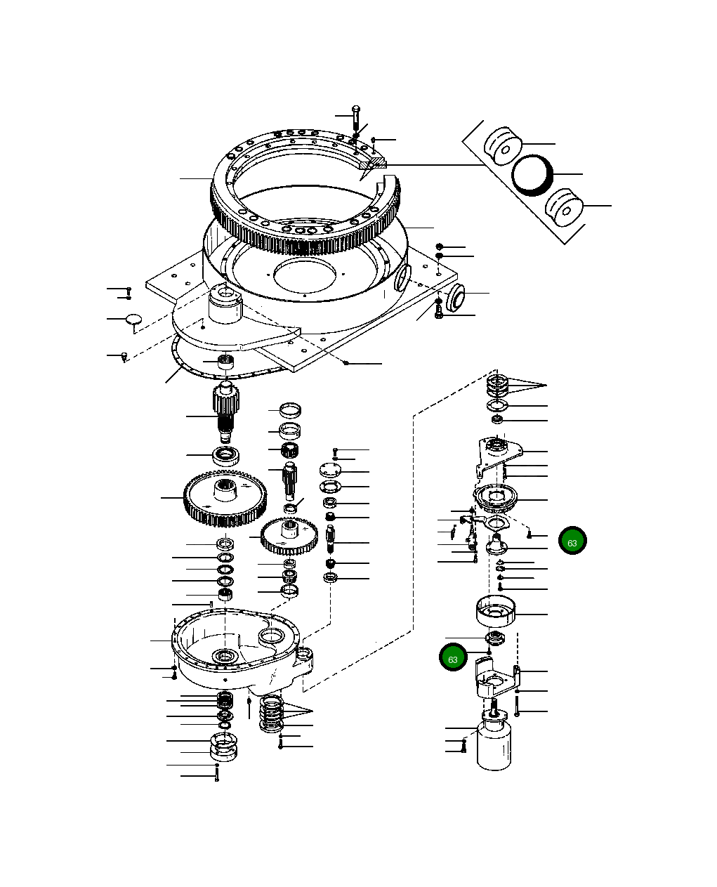 Болт 69 878  Komatsu