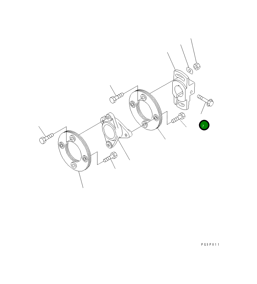 Болт DK156633-6000  Komatsu
