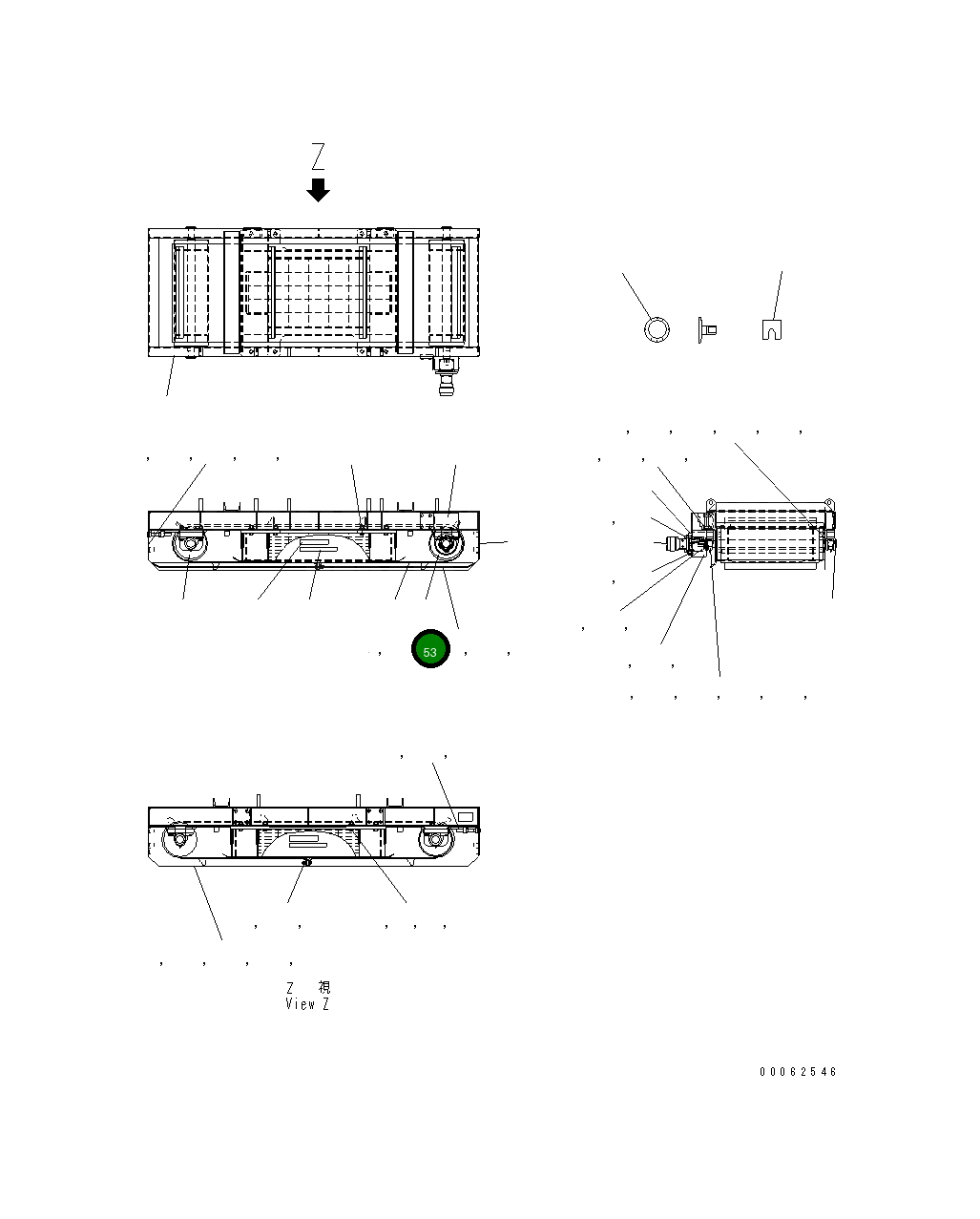 Болт MFQ0000511  Komatsu