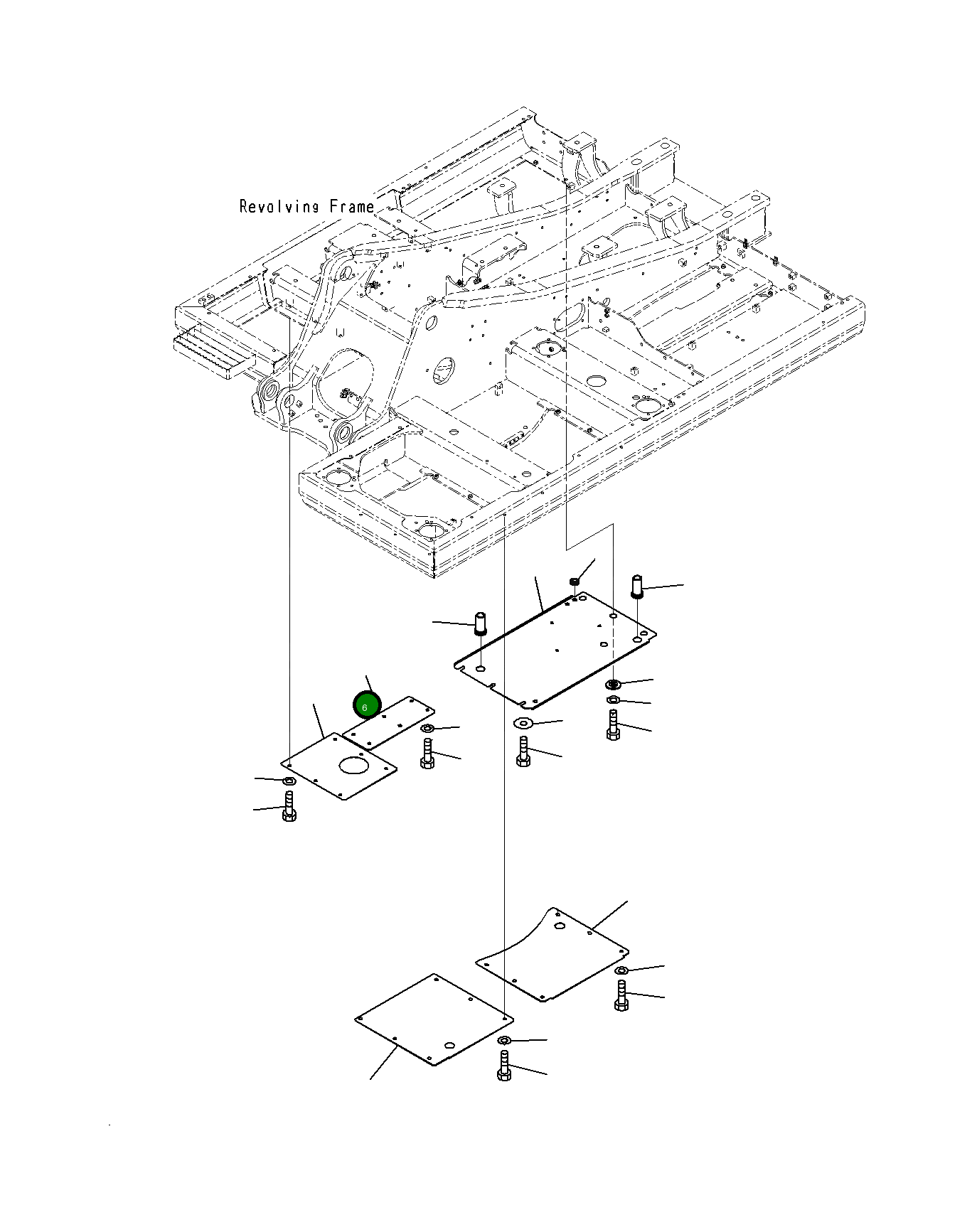 Крышка 21K-54-J1160 Komatsu