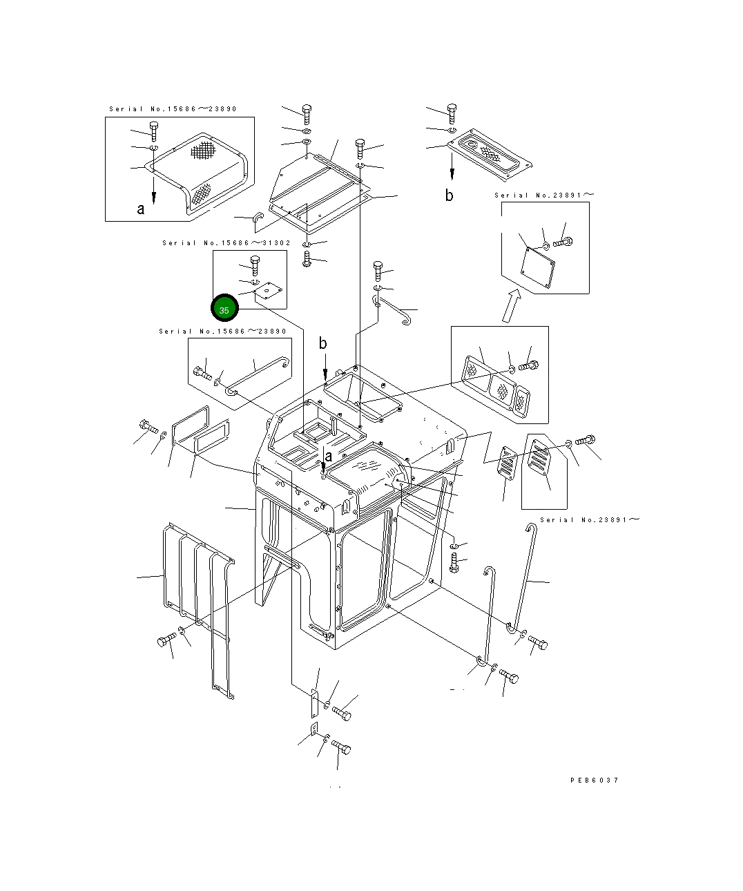 Крышка 176-911-1940  Komatsu