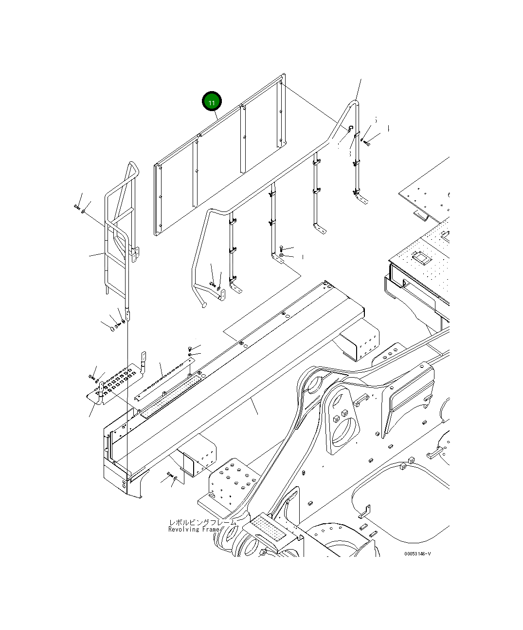 Крышка 21T-54-33241 Komatsu