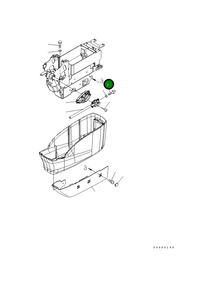 Болт 01252-70830 Komatsu