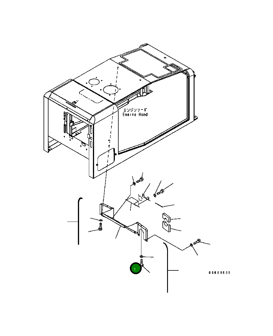 Крышка 419-54-B5651  Komatsu