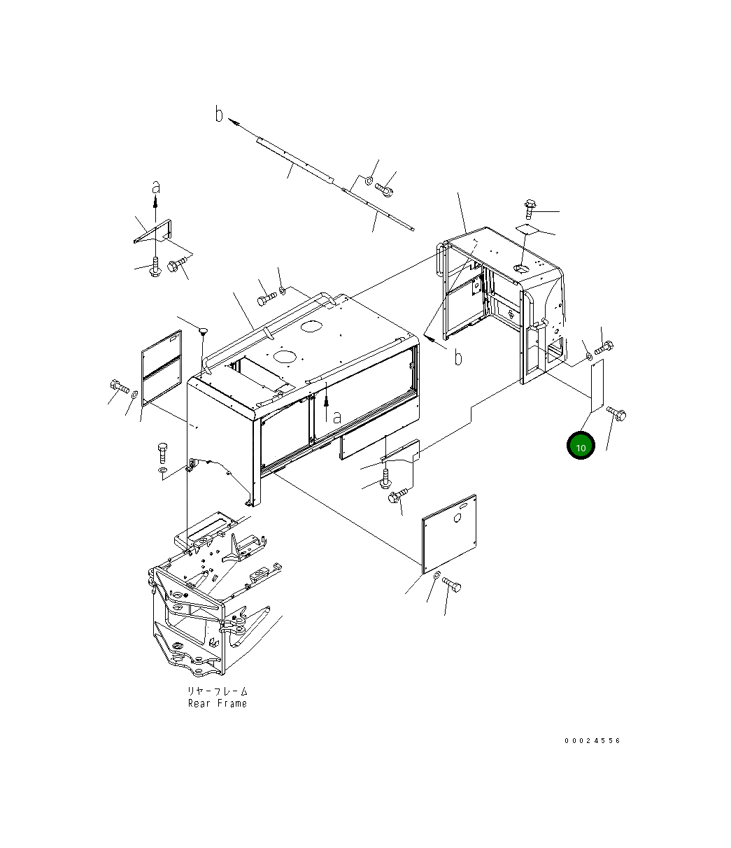 Крышка 23C-54-54271 Komatsu